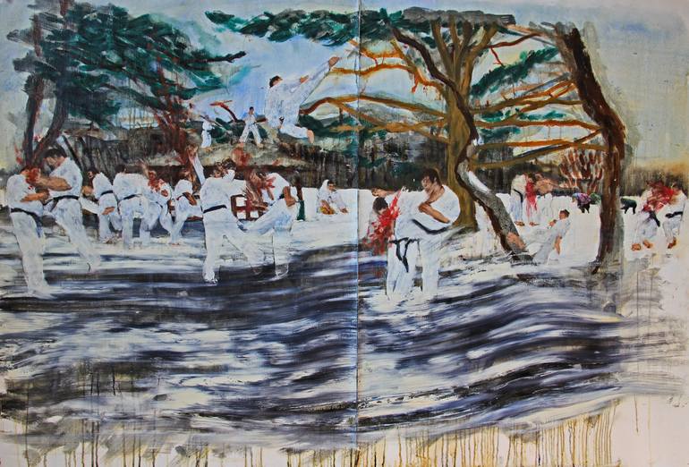 770x522 Saatchi Art Karate Painting By Shu Taguchi - Karate Painting