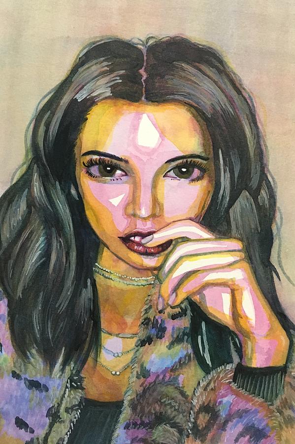 599x900 Kim Kardashian Painting By Gabrielle Roales - Kardashian Painting