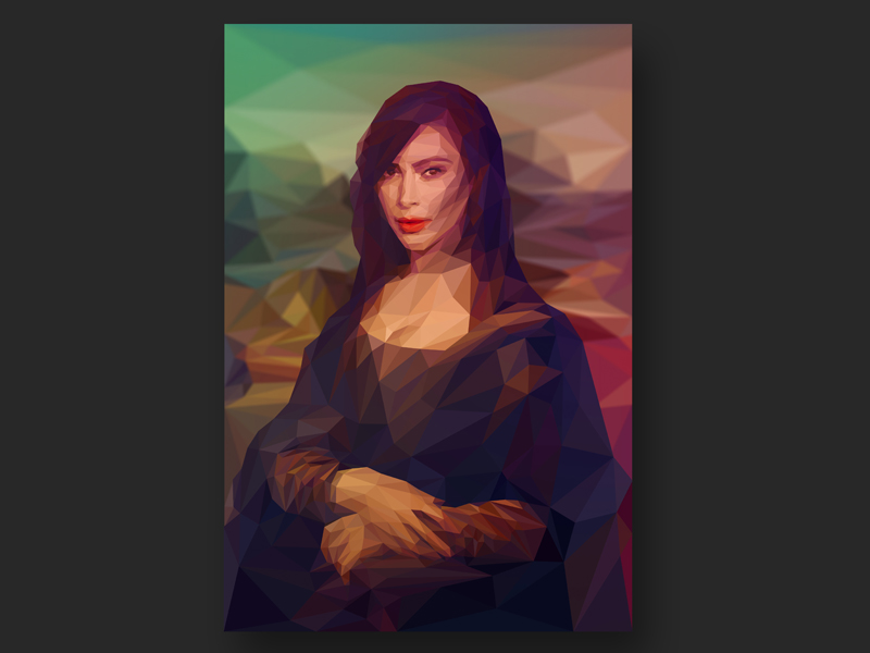 800x600 La Gioconda Kim Kardashian By Breno Bitencourt - Kardashian Painting