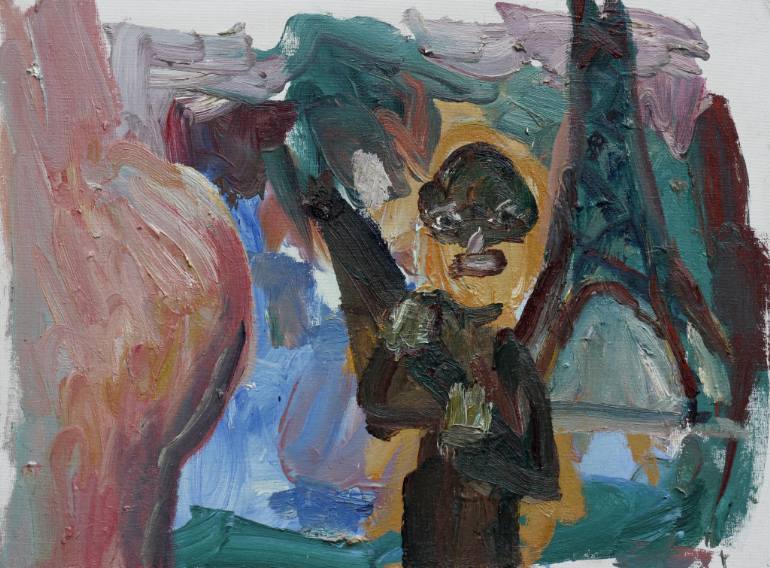 770x568 Saatchi Art Kim Kardashian Robbed In Paris Painting By John Kilduff - Kardashian Painting