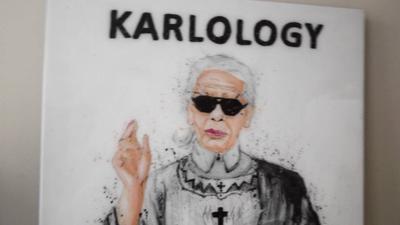 1280x720 Karl Lagerfeld Pop Art Painting By Contemporary Scottish Pop - Karl Lagerfeld Painting