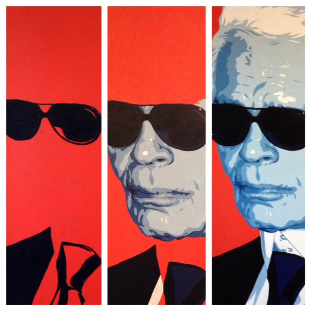 640x640 Karl Lagerfeld The Devil Is In The Detail Artist Jeremy Penn Penn - Karl Lagerfeld Painting