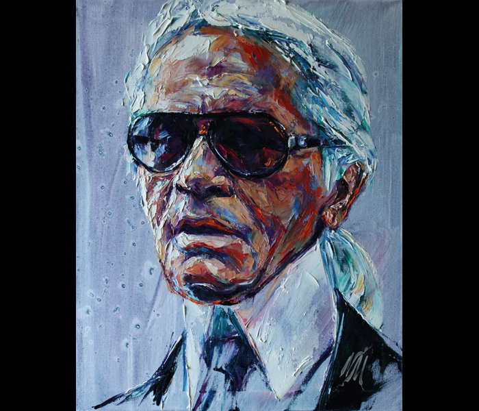 700x600 Karl Lagerfeld - Karl Lagerfeld Painting