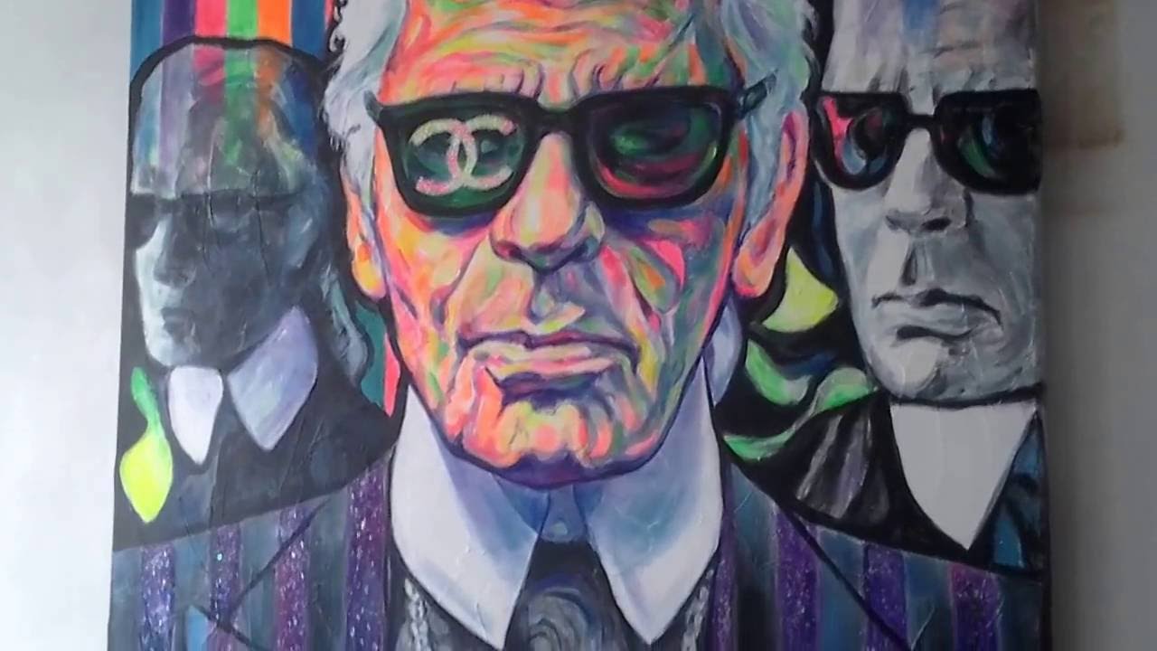 Karl Lagerfeld Painting at PaintingValley.com | Explore collection of