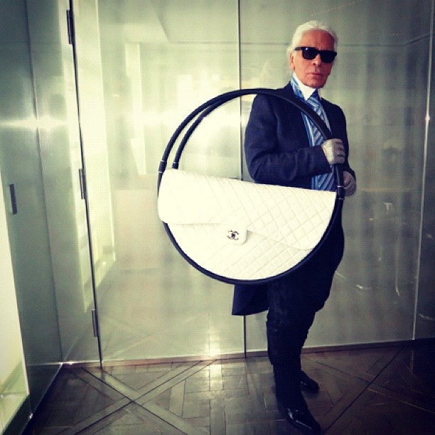 612x612 You Will Probably Never Create Anything As Meaningful As Karl - Karl Lagerfeld Painting