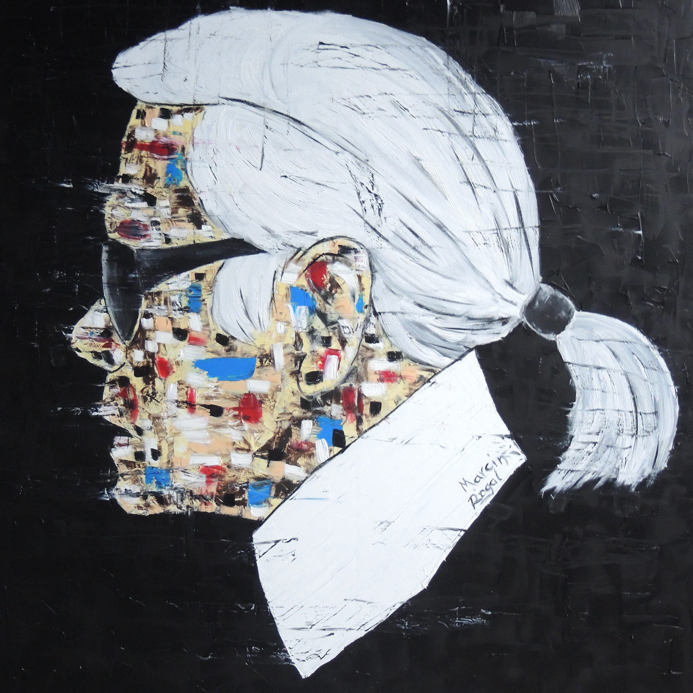 2427x2427 Karl Lagerfeld Oil Painting Marcin Rogal - Karl Lagerfeld Painting