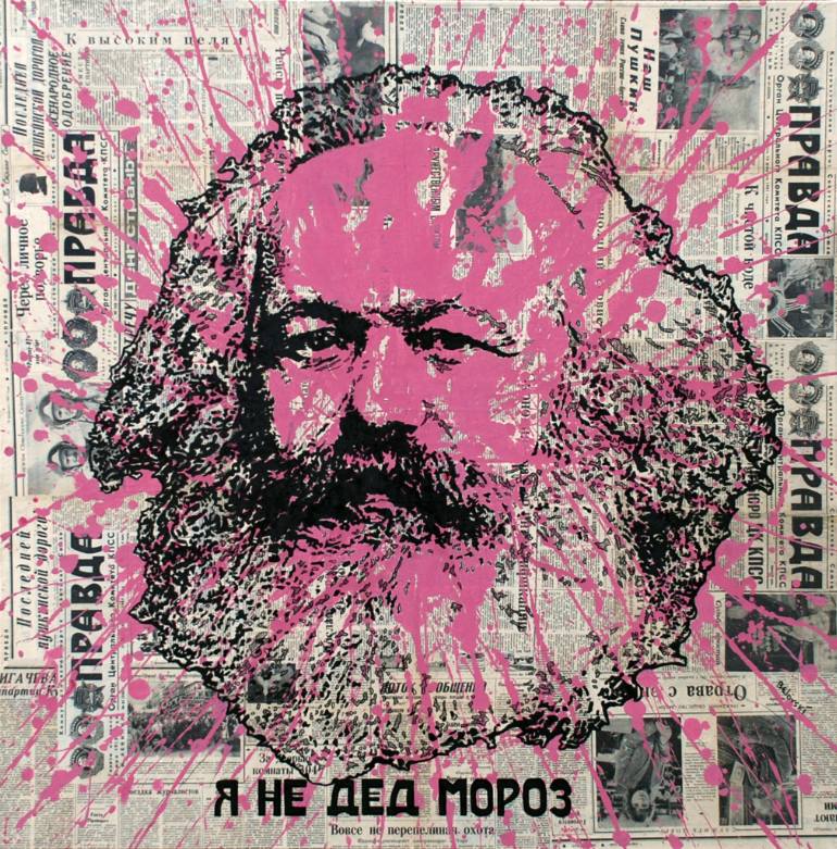 770x781 Saatchi Art Karl Marx Painting By Stanislav Belovski - Karl Marx Painting