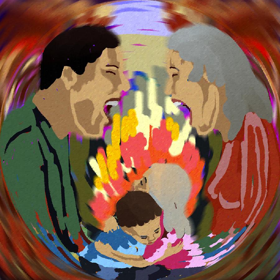 900x900 Karma Painting By Jadranka C Grbic - Karma Painting