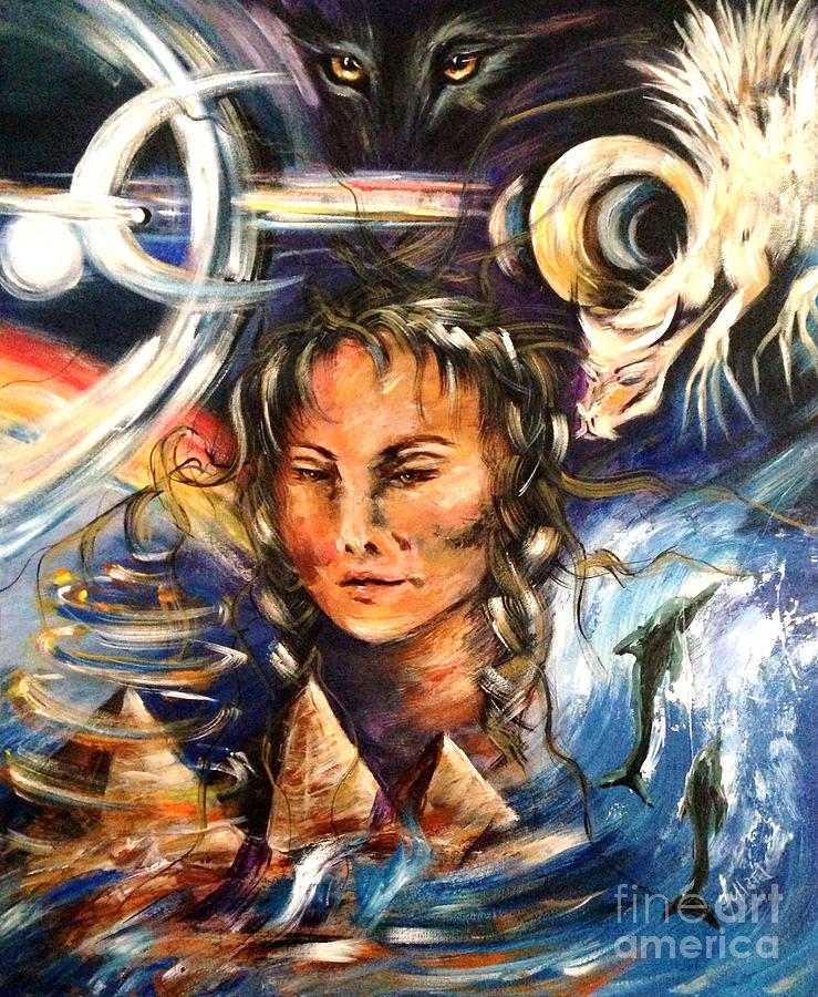 739x900 Karma Painting By Karen Ferrand Carroll - Karma Painting