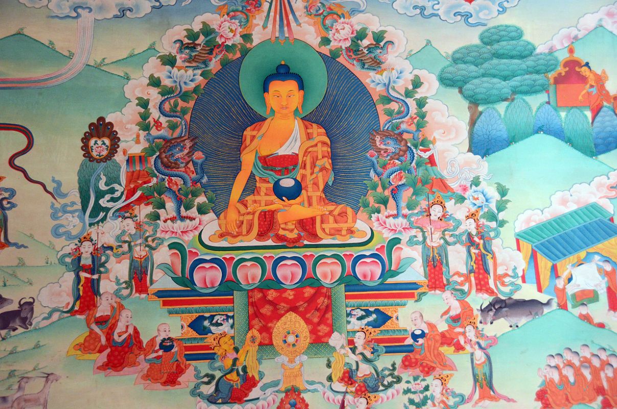 1207x800 Pokhara Karma Dubgyu Chokhorling Monastery 10 Shakyamuni Buddha - Karma Painting