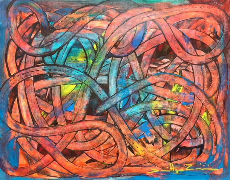 770x605 Saatchi Art Karma Painting By Danittza Zimic - Karma Painting