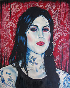 238x300 Kat Von D Paintings Fine Art America - Kat Von D Oil Painting