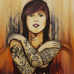 250x250 Shalini Gupta - Kat Von D Oil Painting