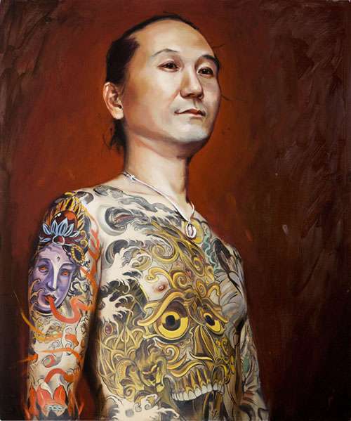 500x599 Inked Oil Paintings Shawn Barber's Tattoo Portraits Brings - Kat Von D Oil Painting