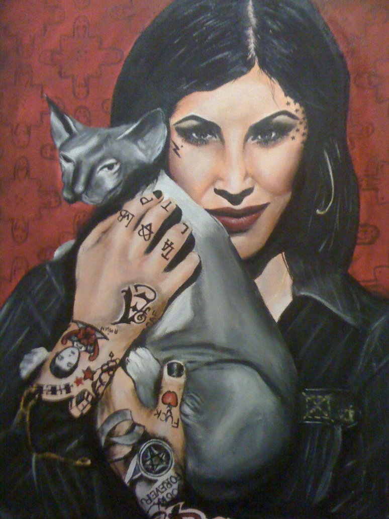 774x1032 Kat Von D Painting By Inkjections - Kat Von D Painting