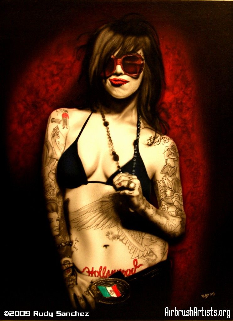 743x1024 Kat Von D. Love Her. I'Ve Even Been Told We Look Alike. Yeah I - Kat Von D Painting