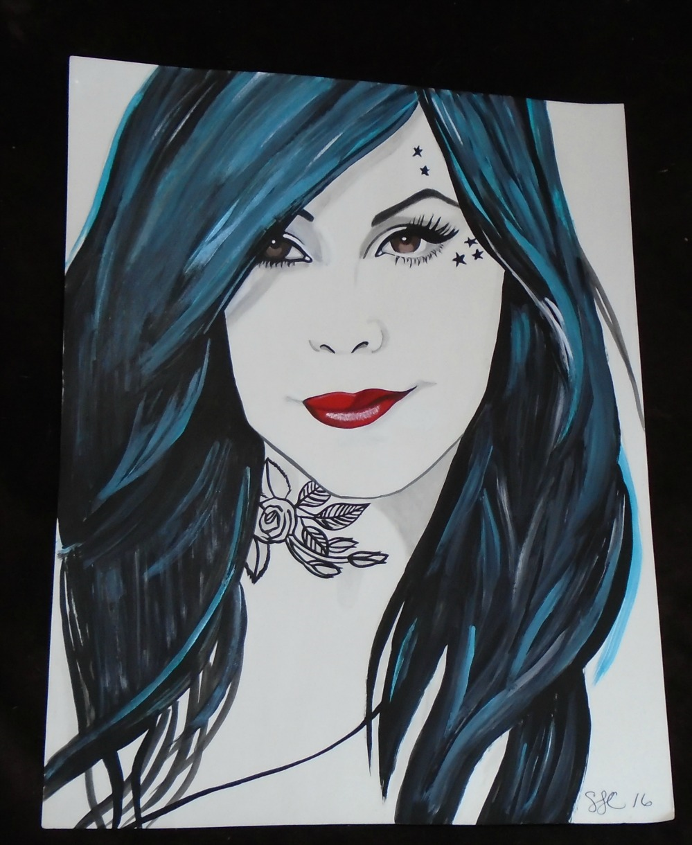 999x1220 Painting I Did Of Kat Von D My Work Of Art And Others - Kat Von D Painting