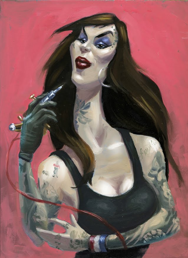 638x877 Salah's Page Kat Von D Painting - Kat Von D Painting