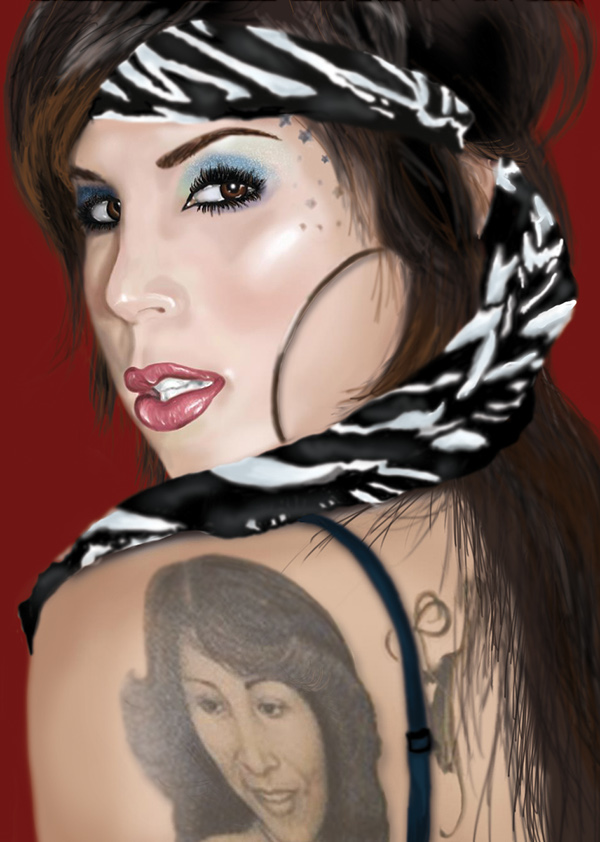 600x842 Kat Von D - Kat Von D Painting