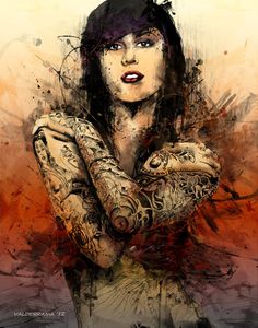 236x300 Kat Von D Inked Body Paintart Kat Von, Tattoo - Kat Von D Painting