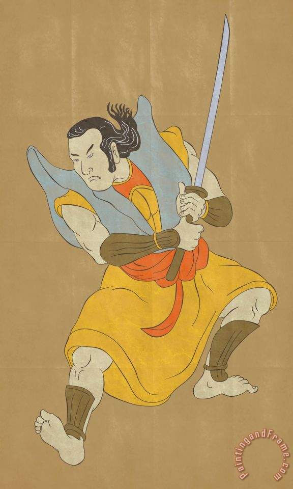 576x960 Collection 10 Samurai Warrior With Katana Sword Fighting Stance - Katana Painting