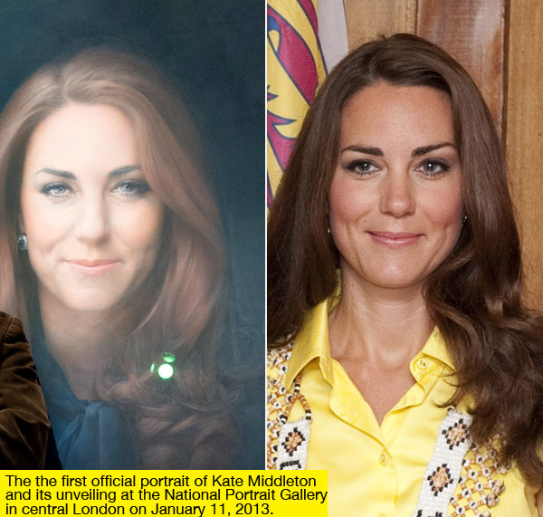 600x571 Kate Middleton Portrait Ugly Painting Of Duchess Hollywood Life - Kate Middleton Painting