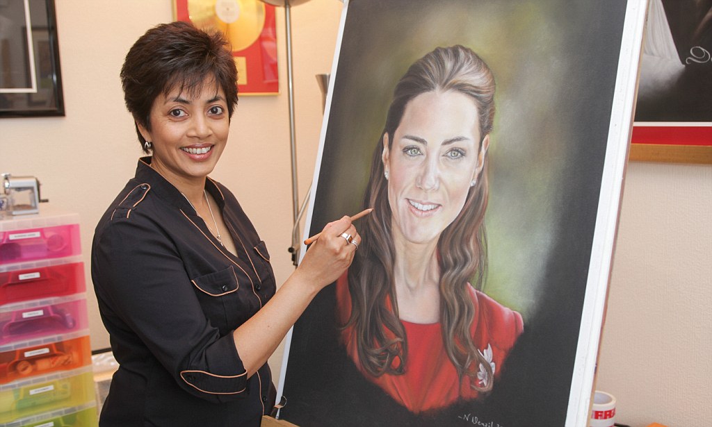 1024x615 Kate Middleton Portrait Norren Denzil Artist Praised For Her - Kate Middleton Painting