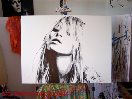 450x338 Kate Moss Original Painting - Kate Moss Painting