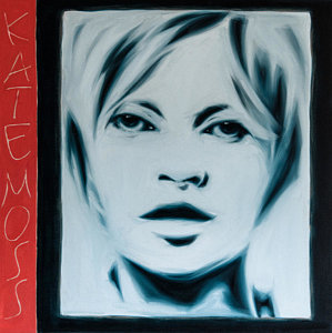 299x300 Kate Moss Painting By Varvara Stylidou - Kate Moss Painting