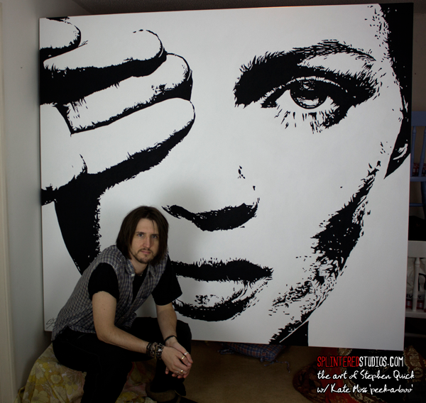 600x568 Massive Kate Moss Painting - Kate Moss Painting