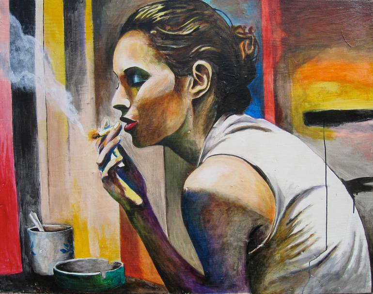 770x607 Saatchi Art Kate Moss 3 Painting By Robert House - Kate Moss Painting