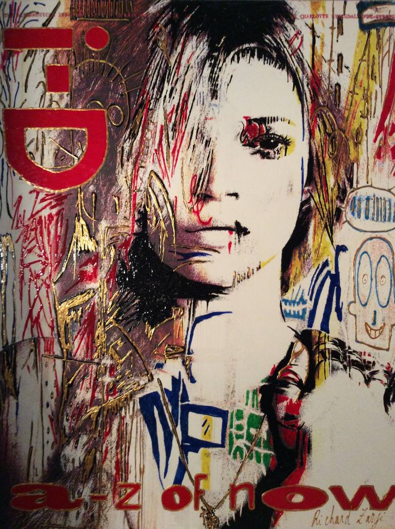 770x1031 Saatchi Art Kate Moss Id Angels. Demons Painting By Richard Zarzi - Kate Moss Painting