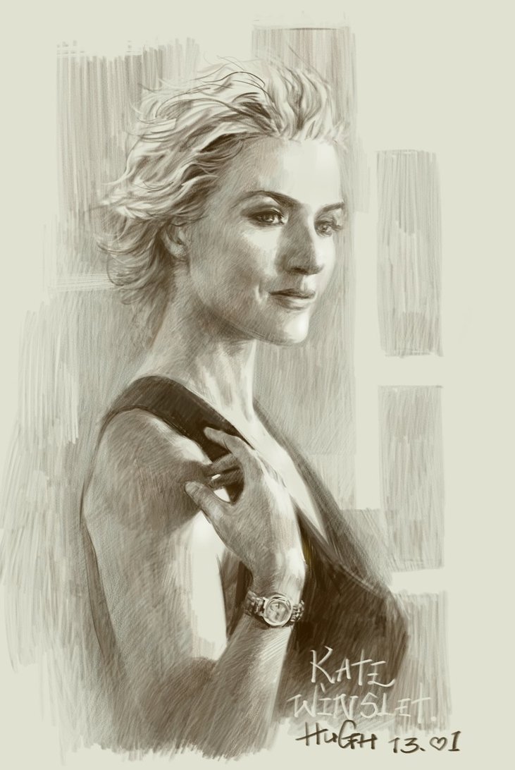 731x1092 Kate Winslet By Cizou - Kate Winslet Painting