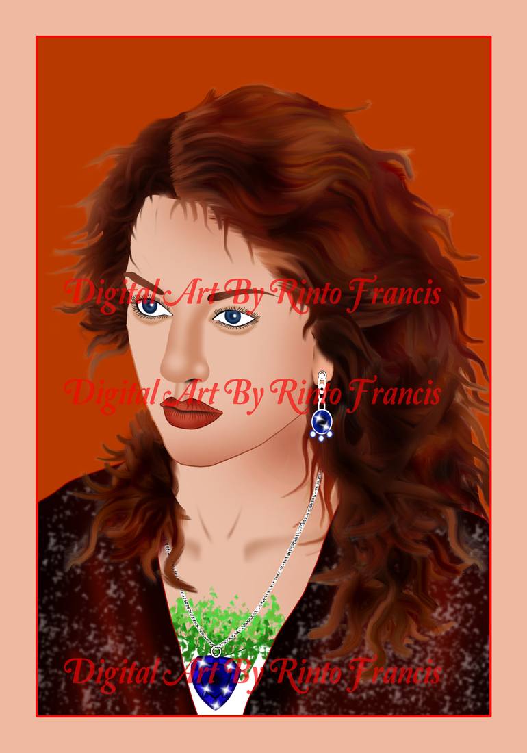 770x1100 Saatchi Art Kate Winslet Painting By Rinto Francis - Kate Winslet Painting