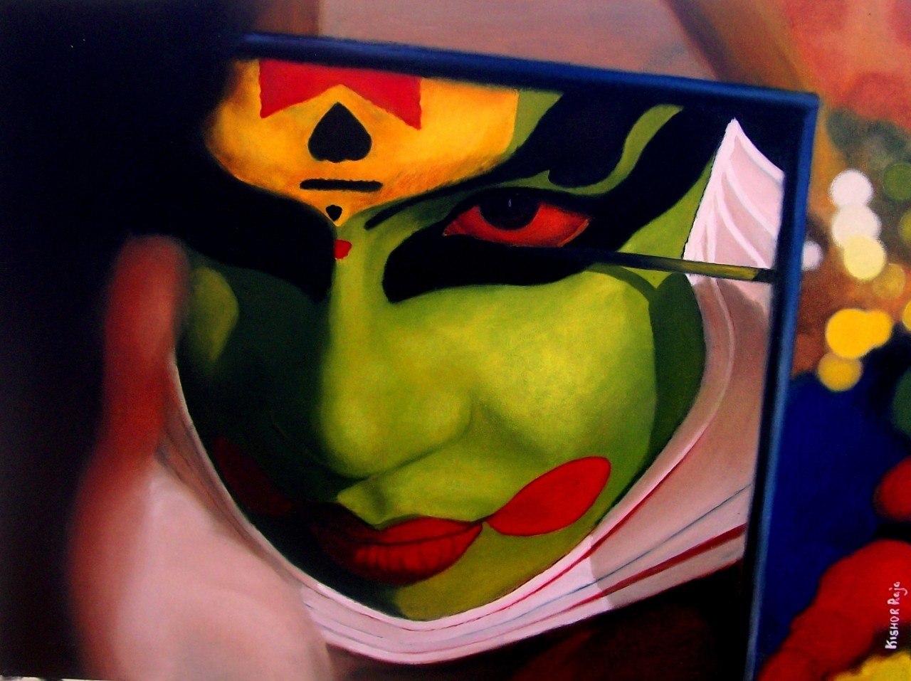 1280x957 Kathakali Painting 16 - Kathakali Painting