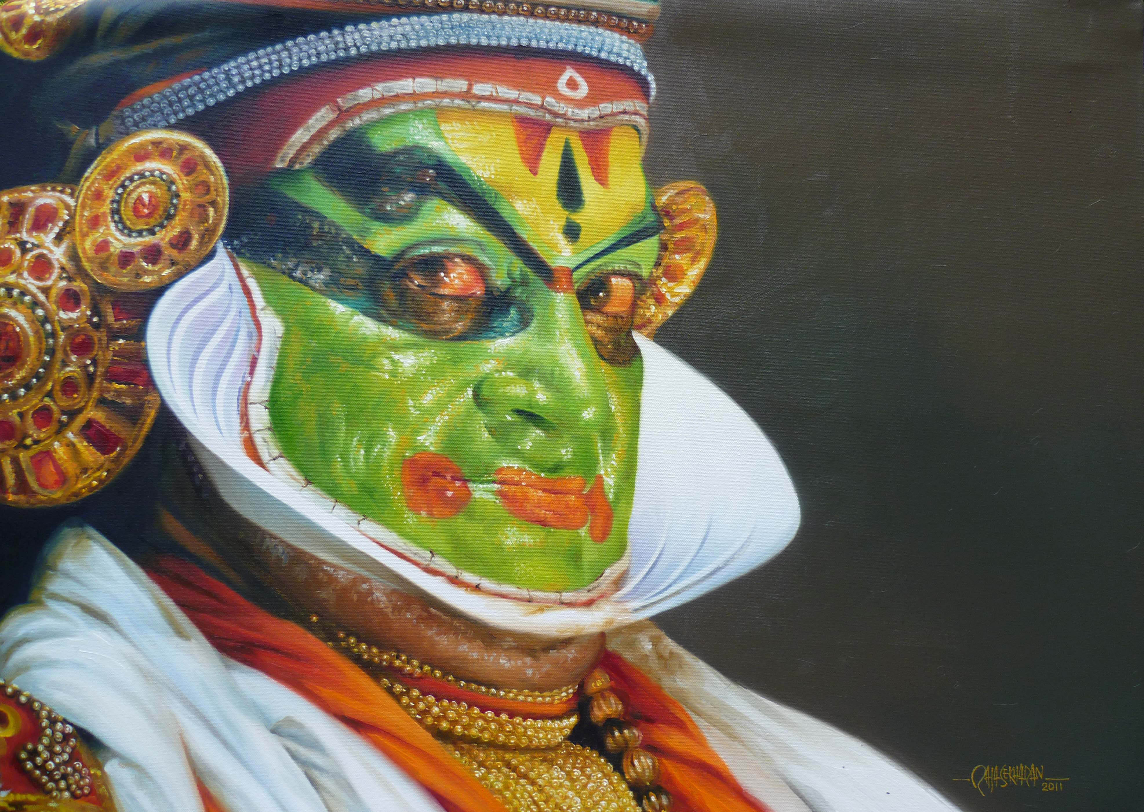3947x2802 Filekathakali - Kathakali Painting