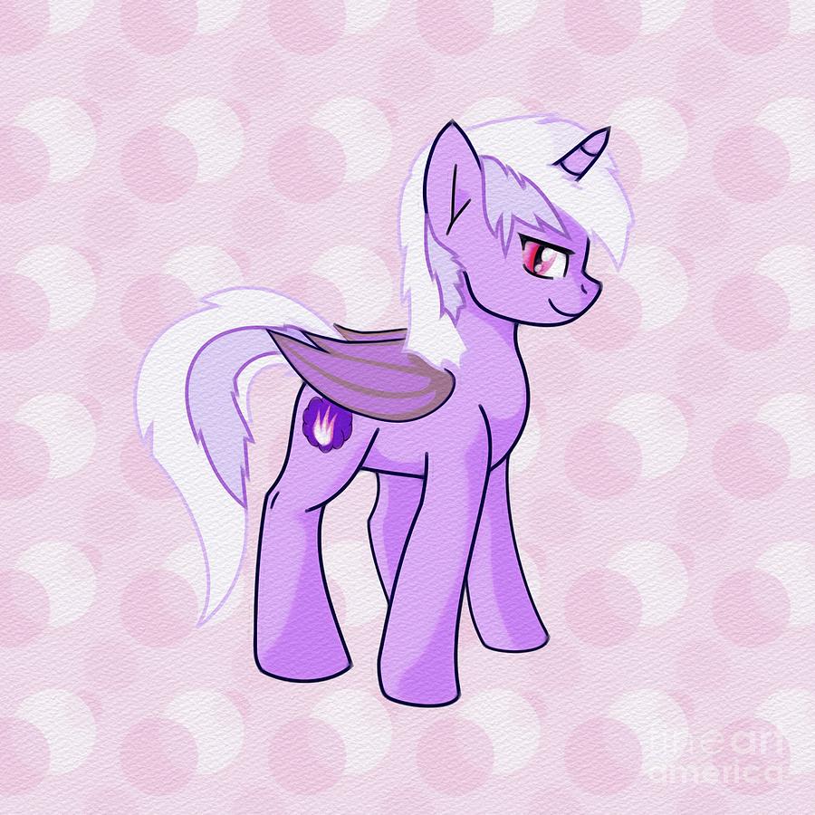 900x900 Kawaii Cute Unicorn Painting By Takeshi Takesh - Kawaii Painting