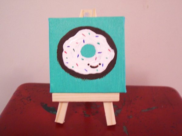600x450 Kawaii Donut Painting By Abarra01 - Kawaii Painting