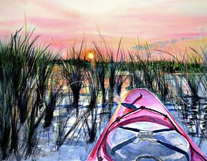 300x234 Kayak Paintings Fine Art America - Kayak Painting