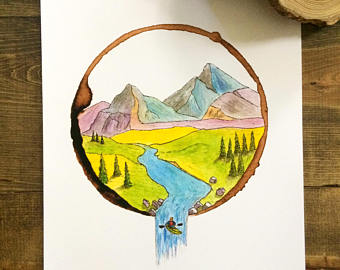 340x270 Kayak Painting Etsy - Kayak Painting