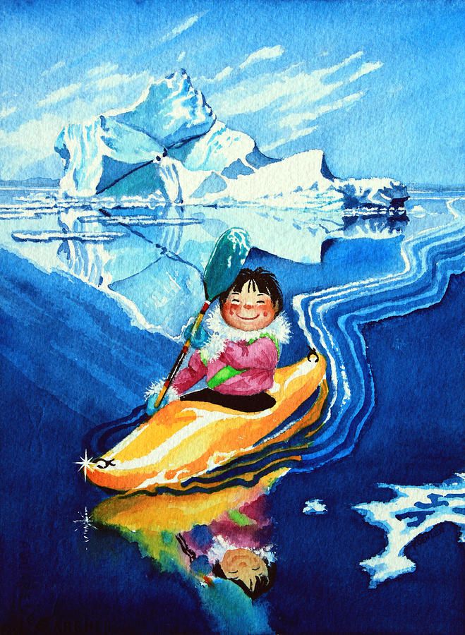 659x900 Kayaking Painting - Kayak Painting