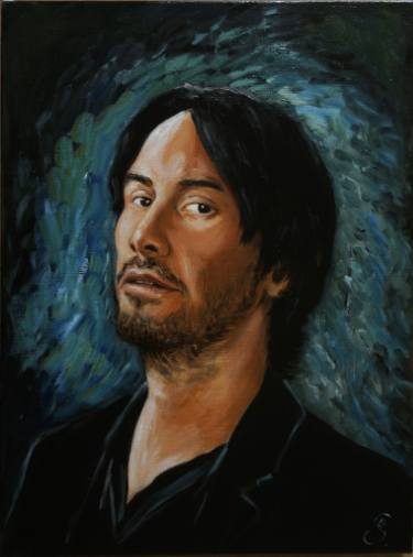 375x506 Keanu Reeves Paintings For Sale Saatchi Art - Keanu Reeves Painting