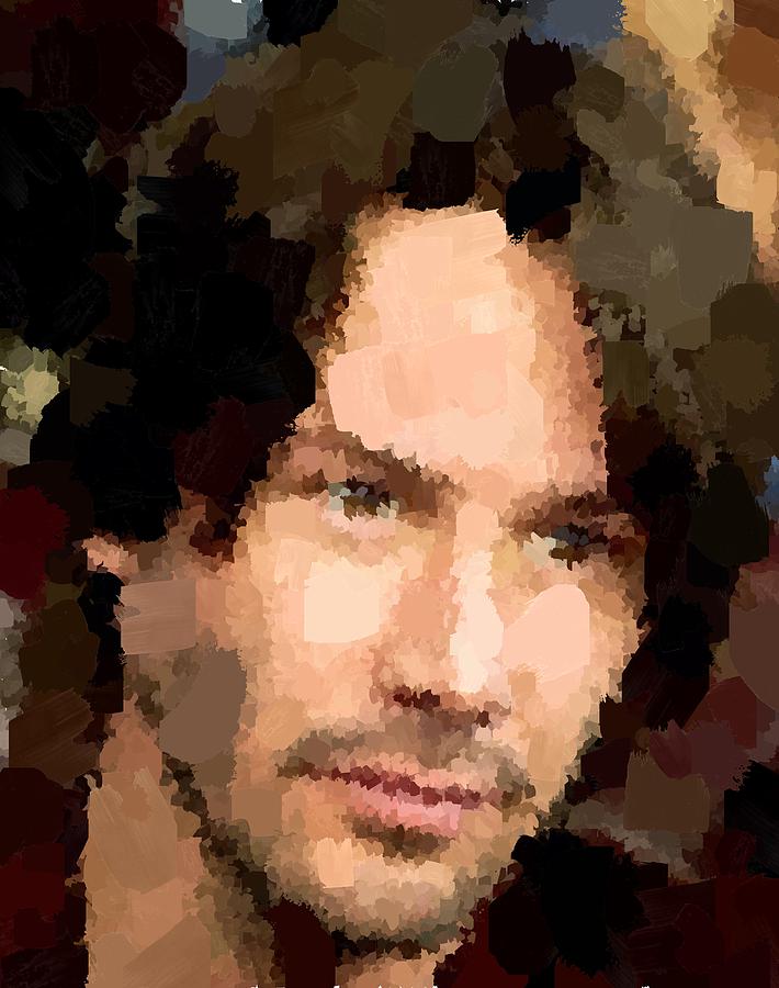 710x900 Keanu Reeves Portrait 01 Painting By Samuel Majcen - Keanu Reeves Painting