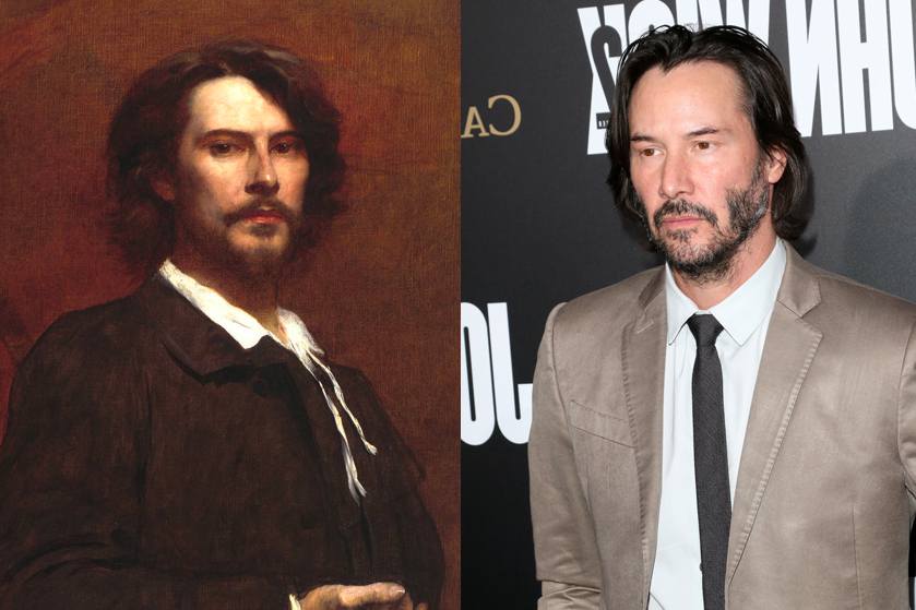 839x559 People Think That Keanu Reeves Is Immortal Thanks To This - Keanu Reeves Painting
