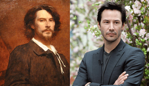 516x300 Church Of Awesome Keanu Reeves Is Immortal - Keanu Reeves Painting