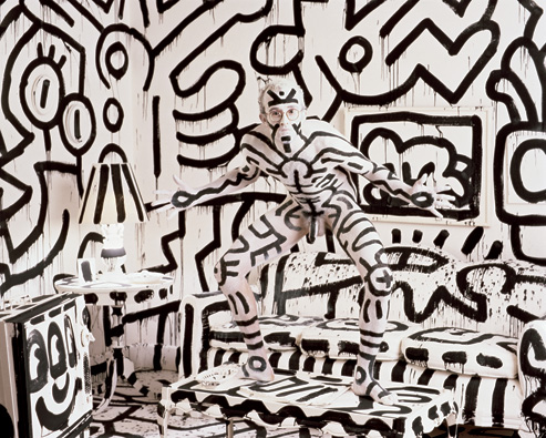 493x395 Keith Haring Body Painting Artciutatsocietat - Keith Haring Painting
