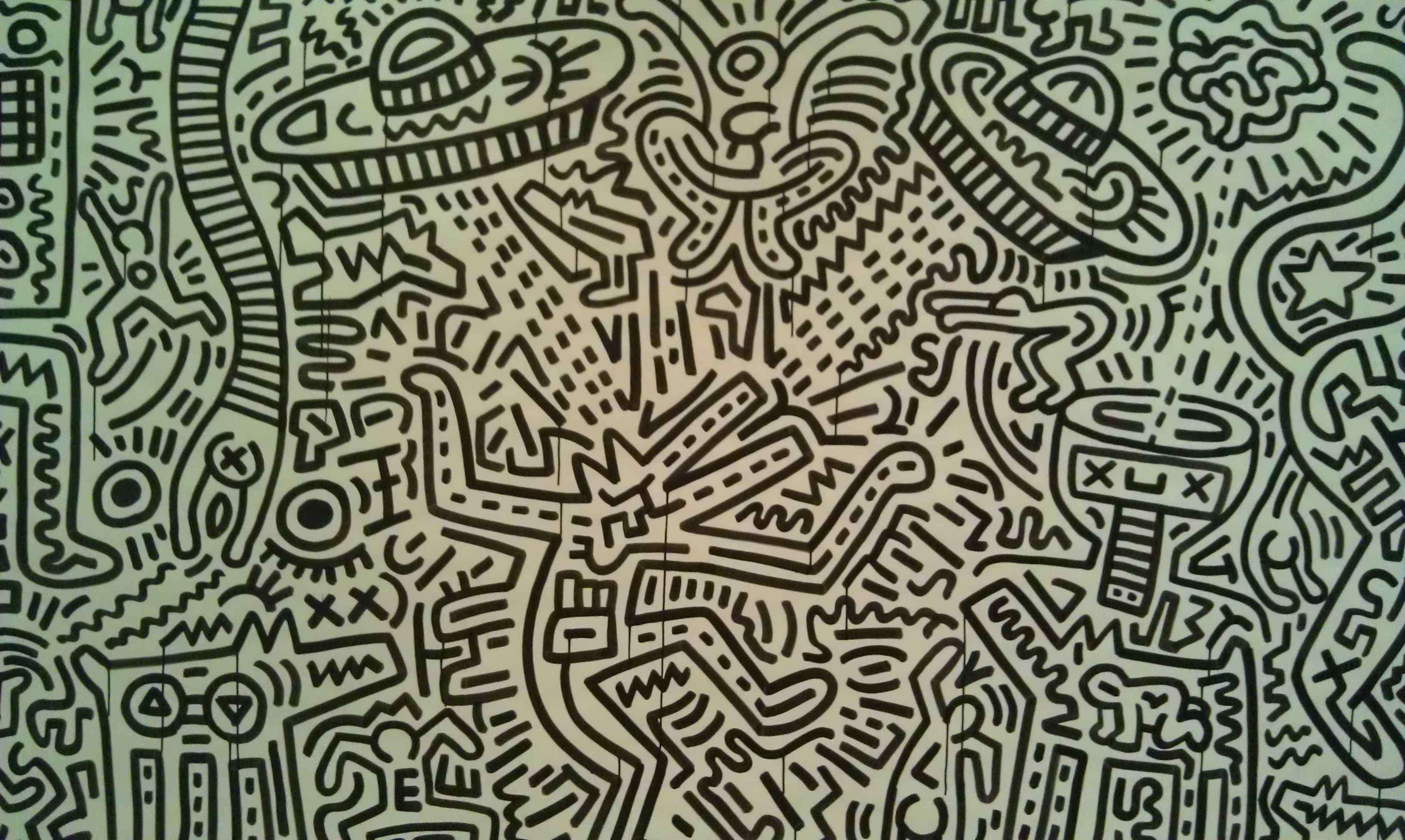 3264x1952 Keith Haring And The Rhythms Of Painting Hydramag - Keith Haring Painting