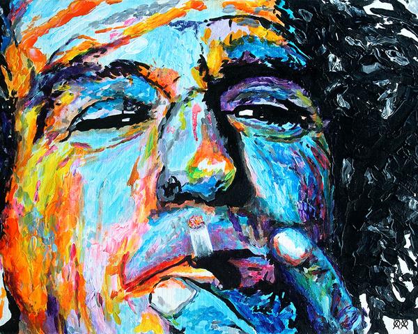 600x480 Keith Richards Bramblitt - Keith Richards Painting