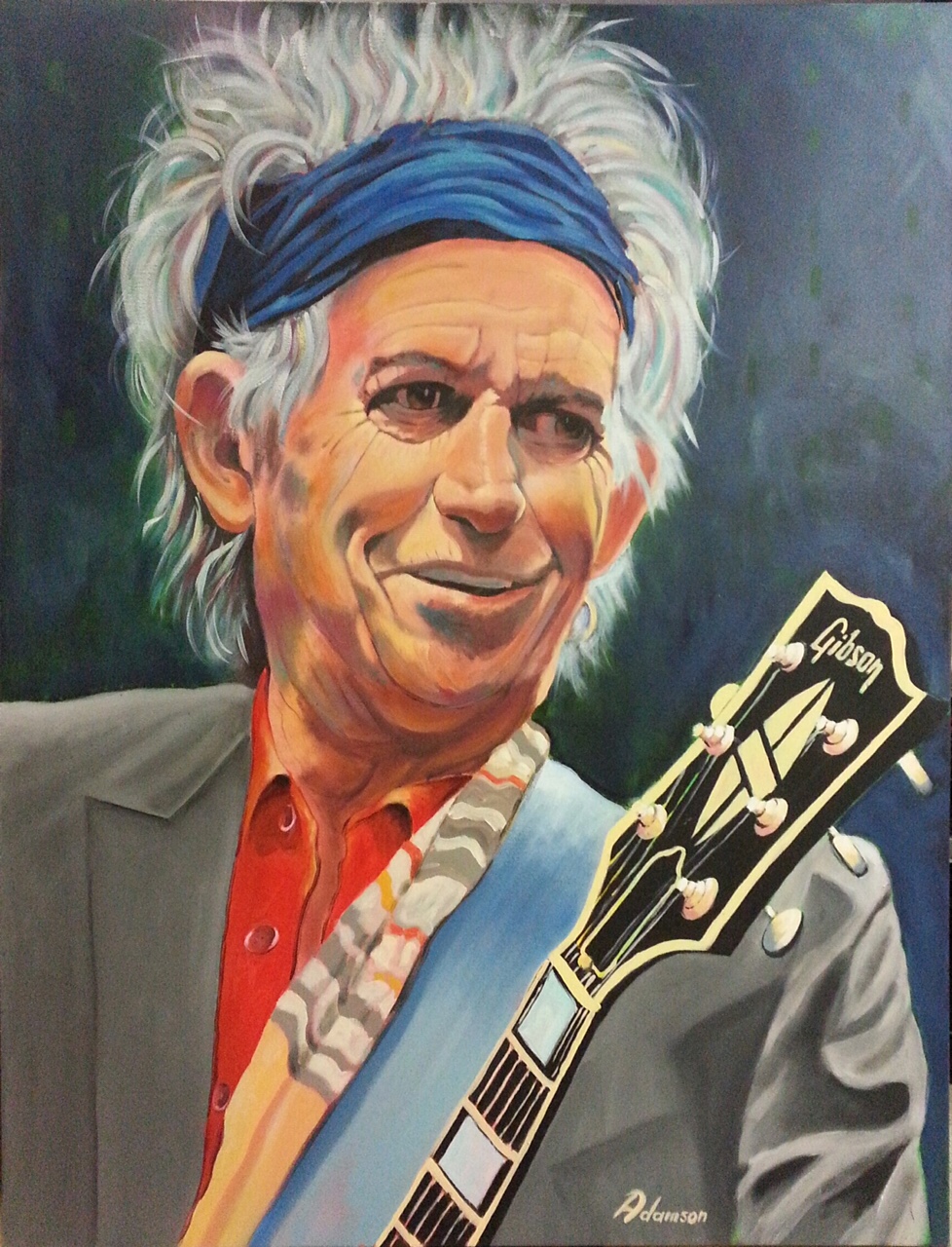 978x1280 Keith Richards - Keith Richards Painting