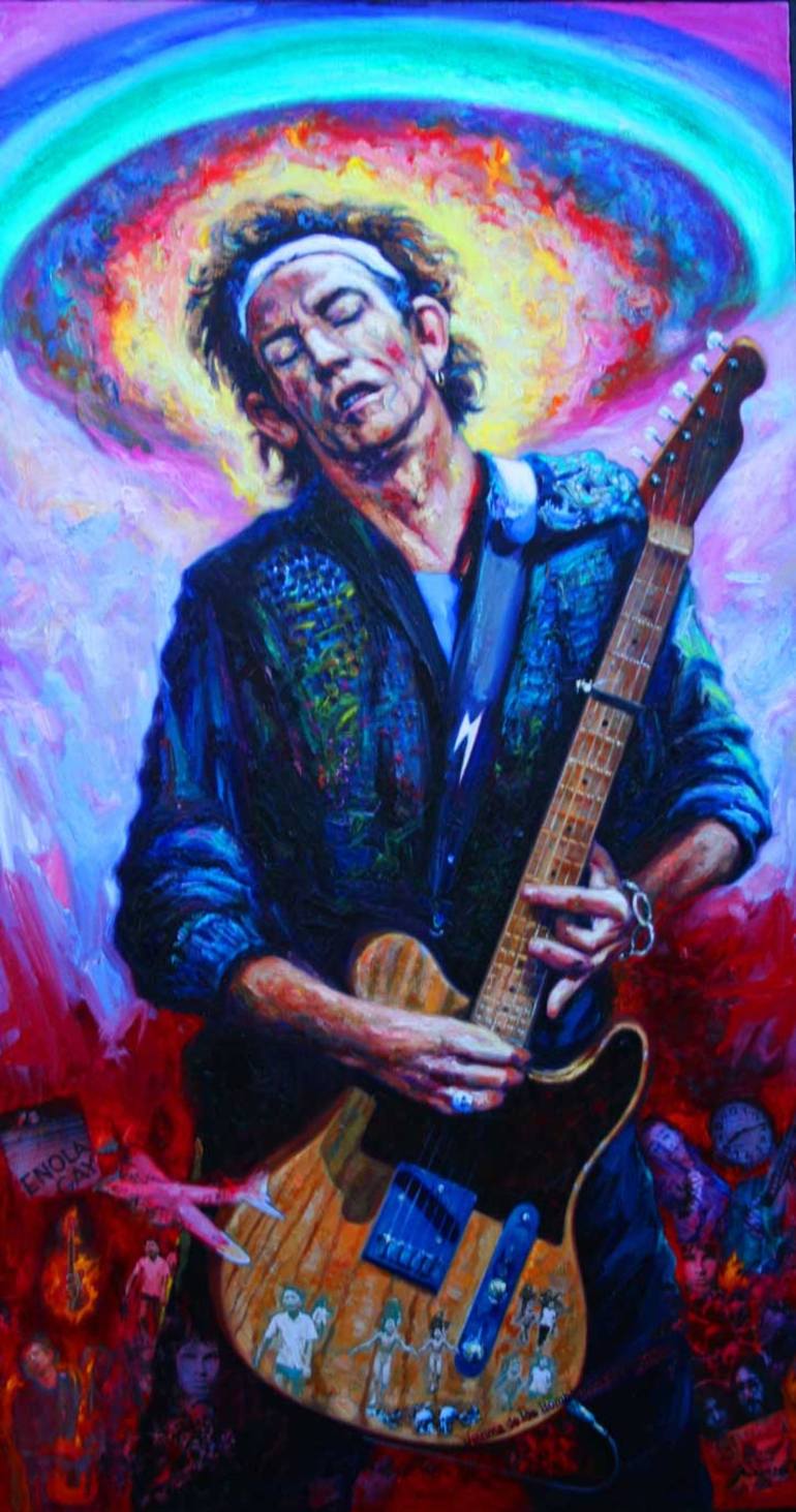 Keith Richards Painting at PaintingValley.com | Explore collection of ...